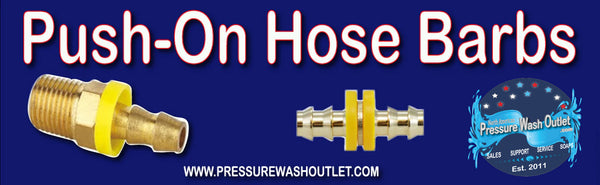 PUSH ON HOSE BARBS